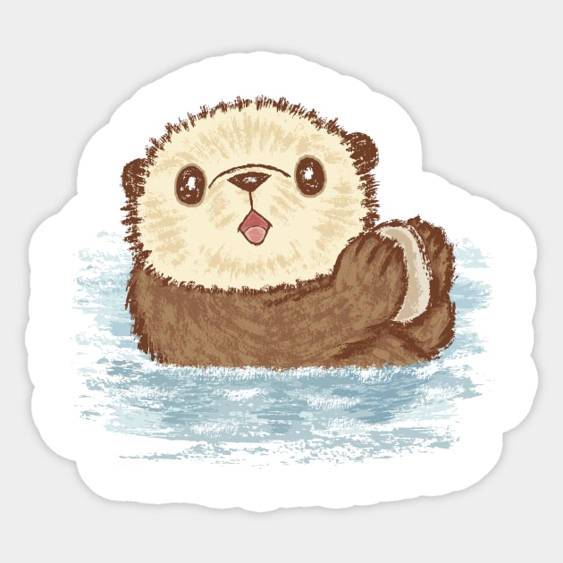 Sea otter Sticker by sanogawa